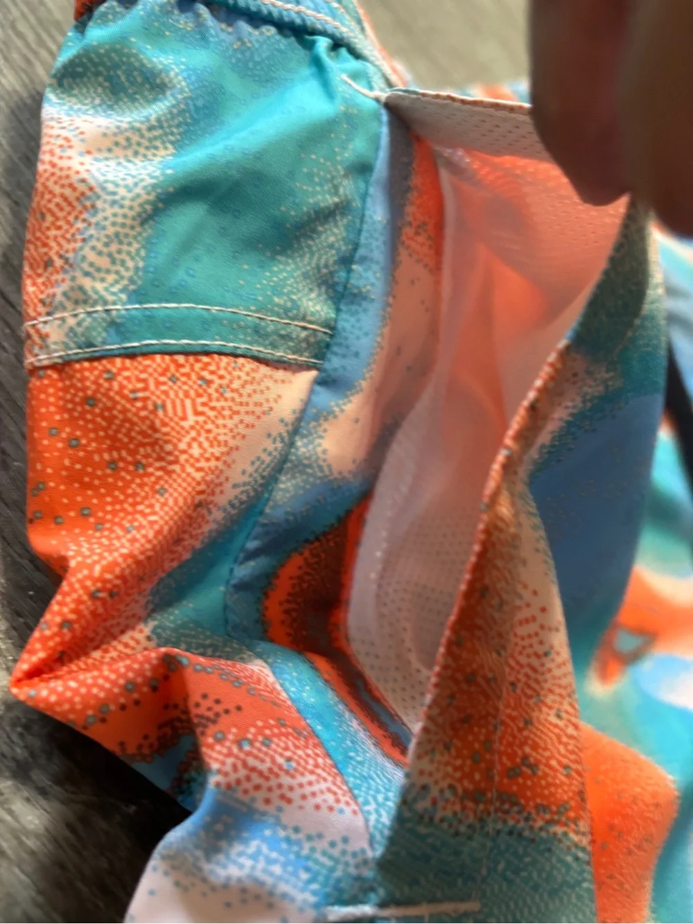 Nike Shorts Multifuncional Printed Men’s Size L Blue Orange lightweight - Picture 6 of 11